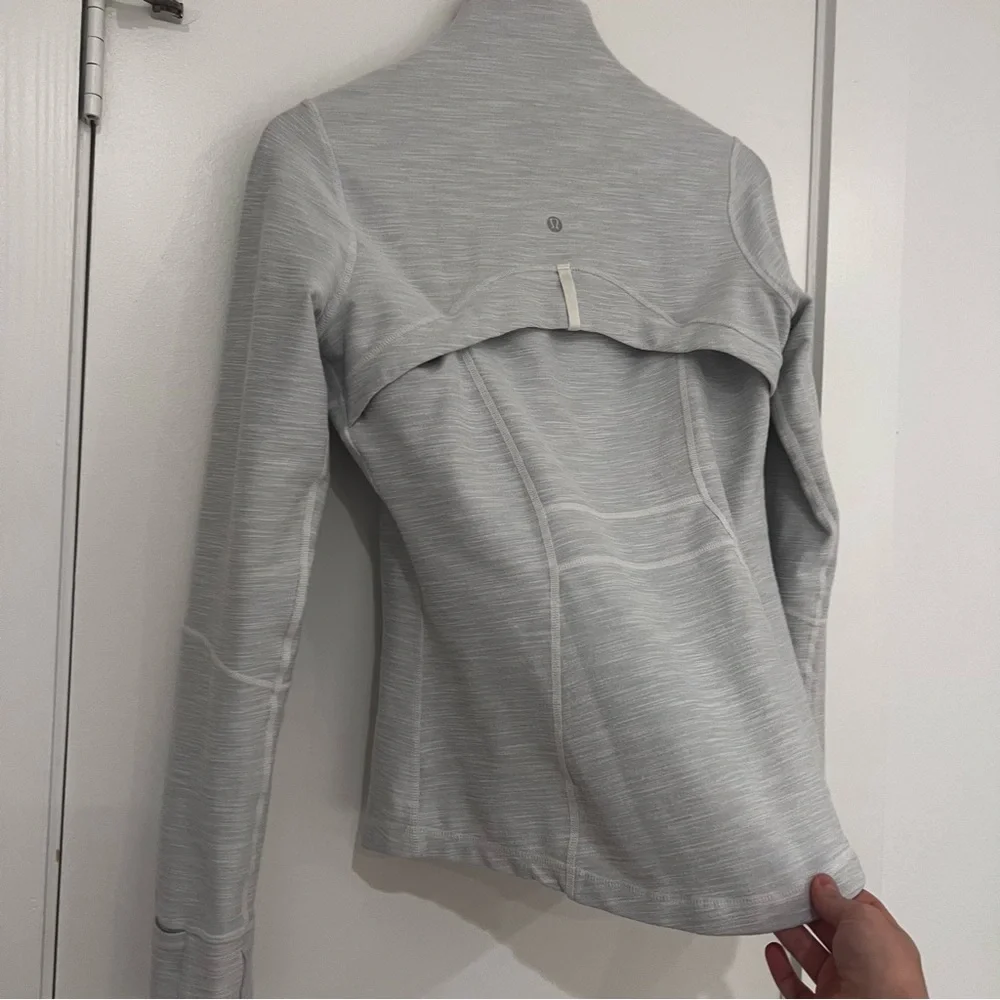 Lululemon Define Full Zip Jacket Heathered Grey - Picture 4 of 9